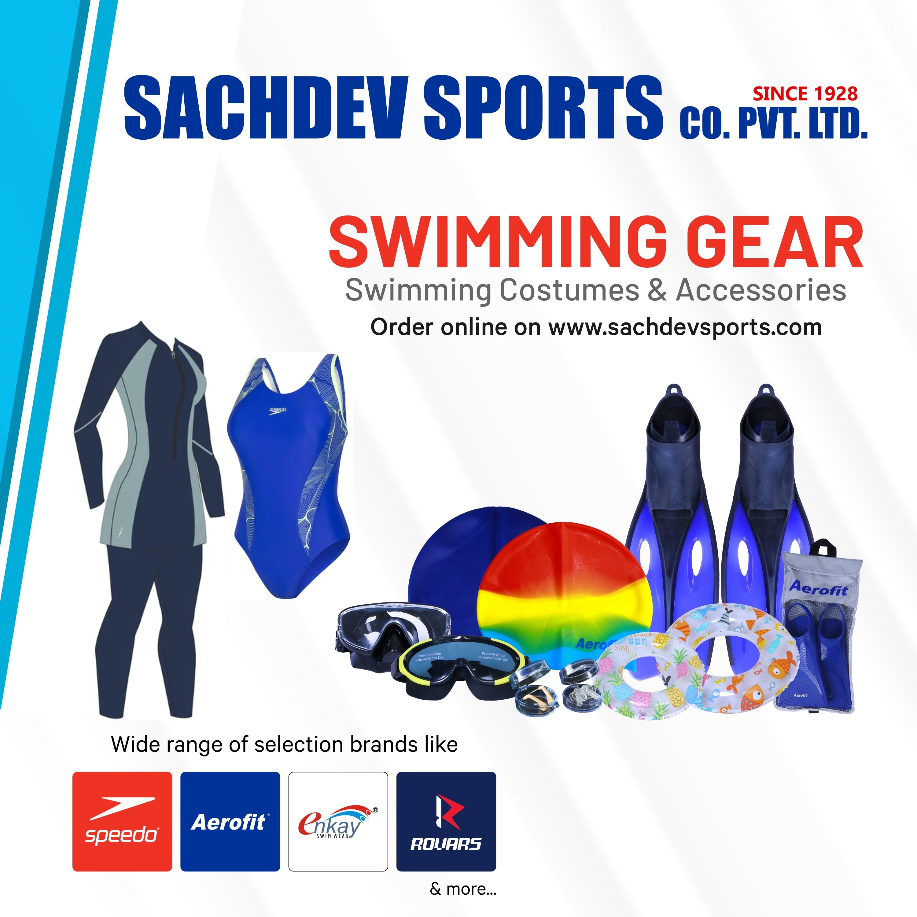 Swimming Costumes & Accessories in Hyderabad – Speedo, Aerofit & More | Sachdev Sports
