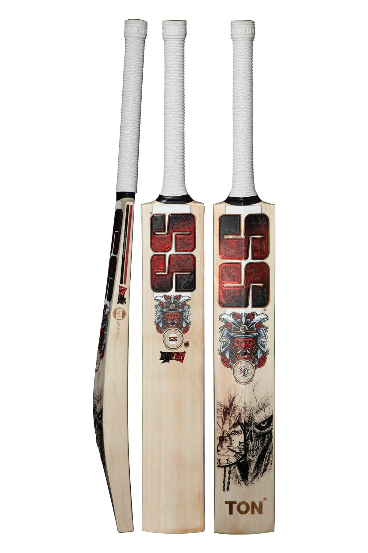 SS Devils Super Six Red Kashmir Willow Cricket Bat