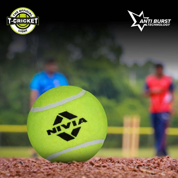 Nivia Lite Red / Yellow Cricket Tennis Ball