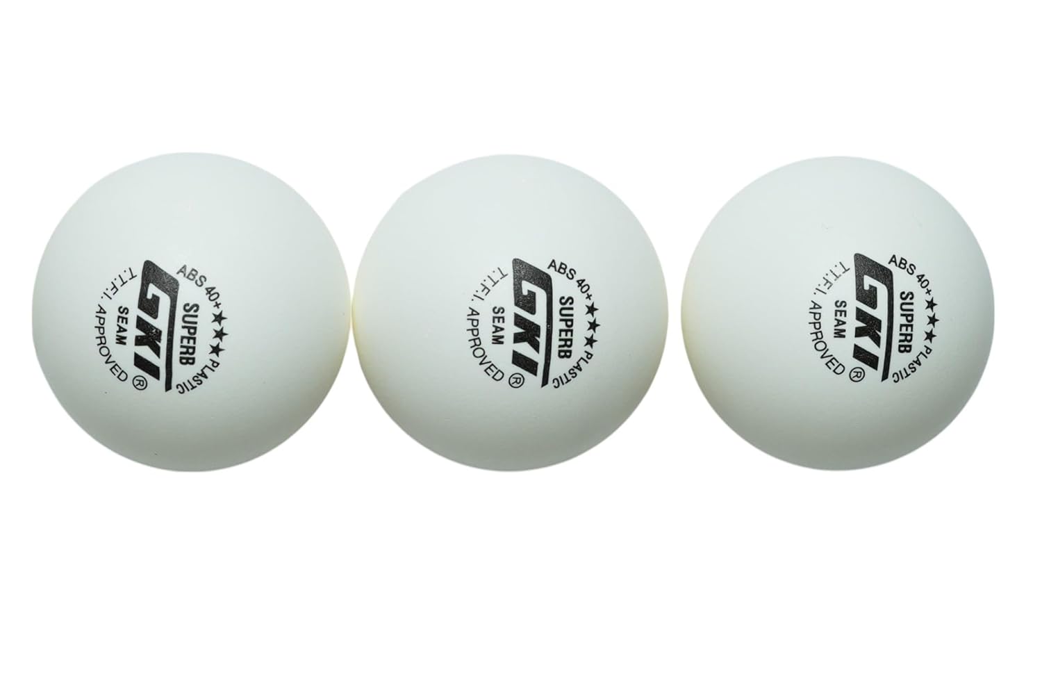 GKI Plastic Superb Table Tennis Balls Pack of 3