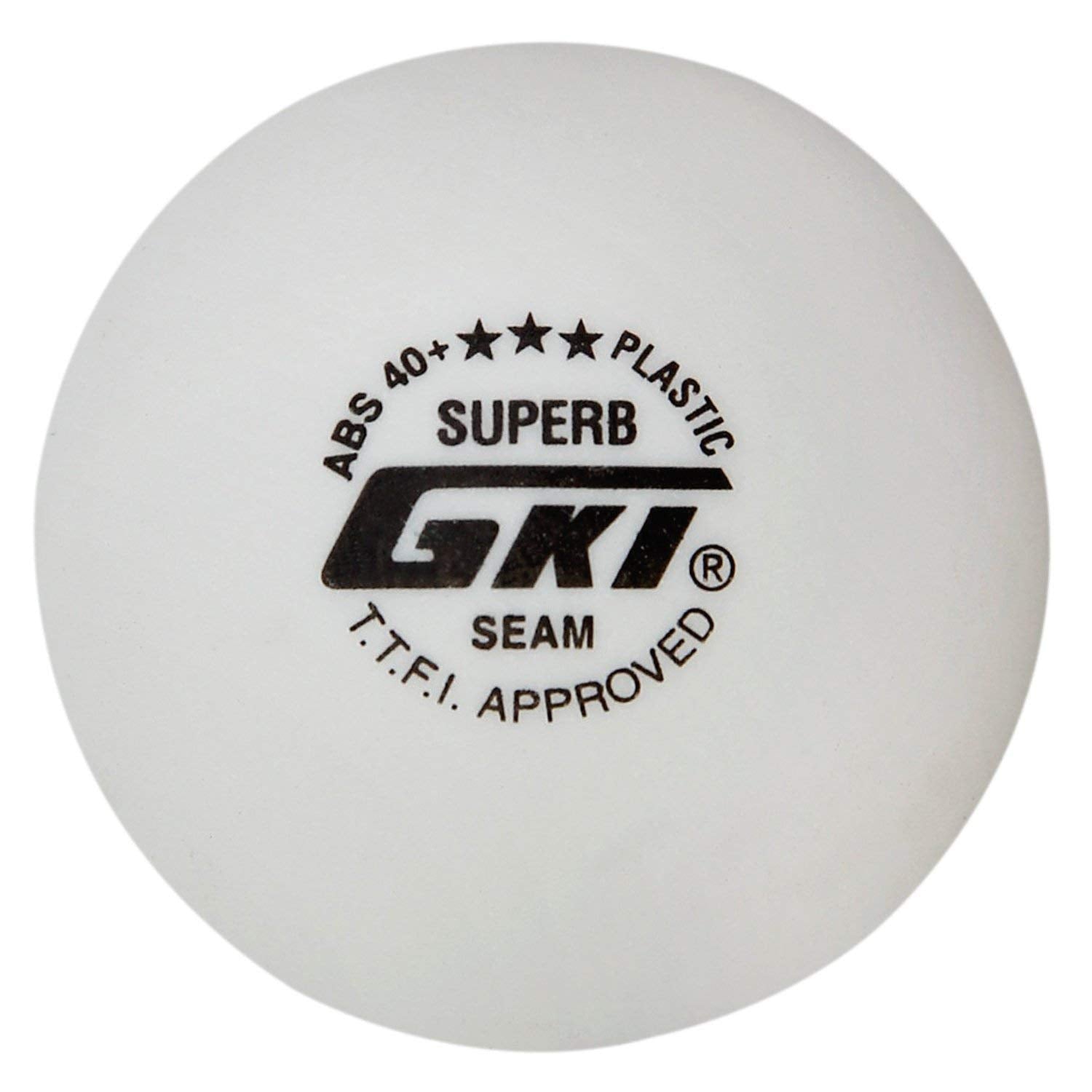 GKI Plastic Superb Table Tennis Balls Pack of 3