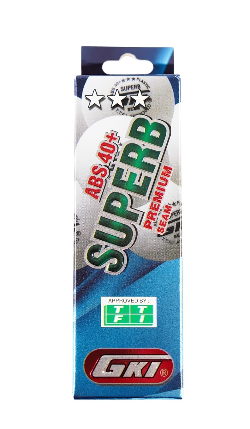 GKI Plastic Superb Table Tennis Balls Pack of 3