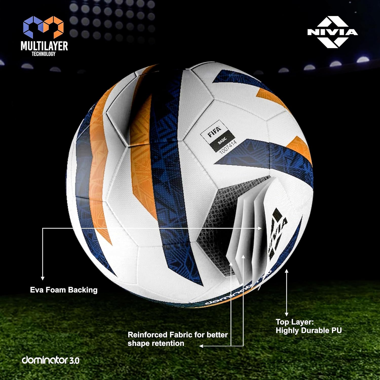 Nivia Dominator 3.0 Football Size 5