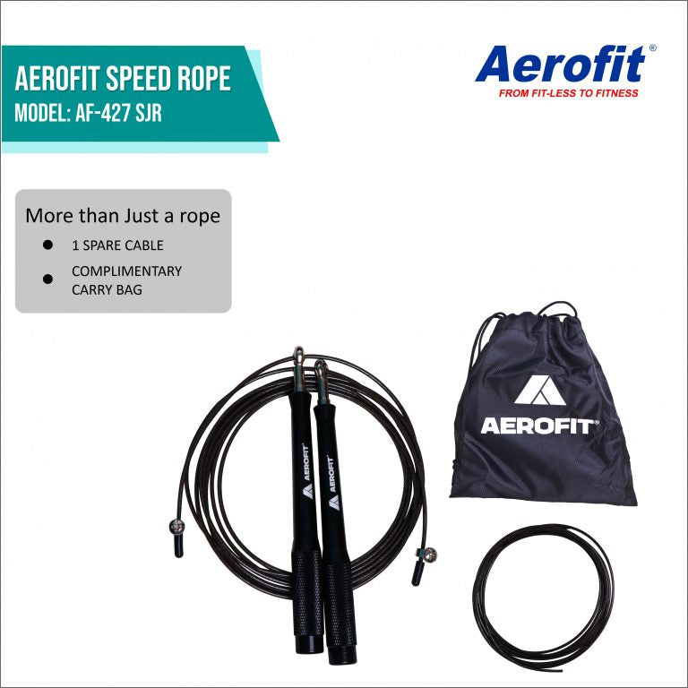 AF-427SJR Speed Jumping Rope – Black