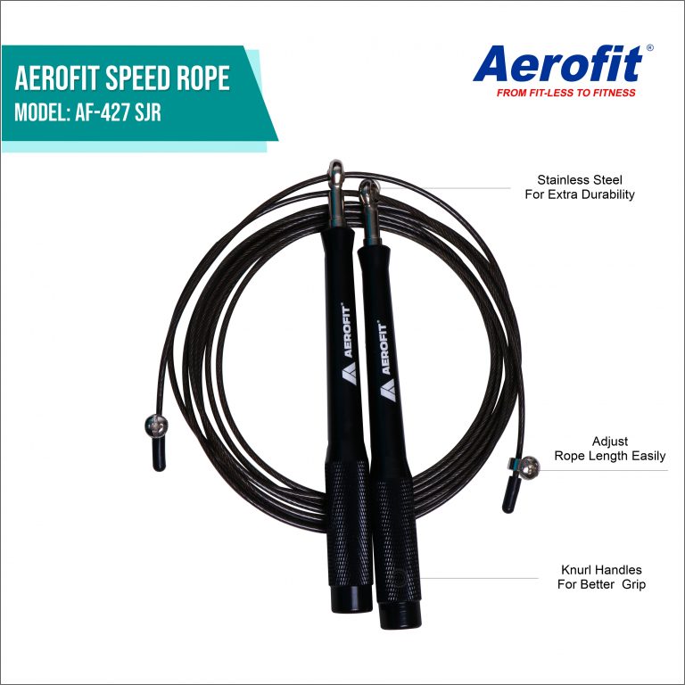 AF-427SJR Speed Jumping Rope – Black