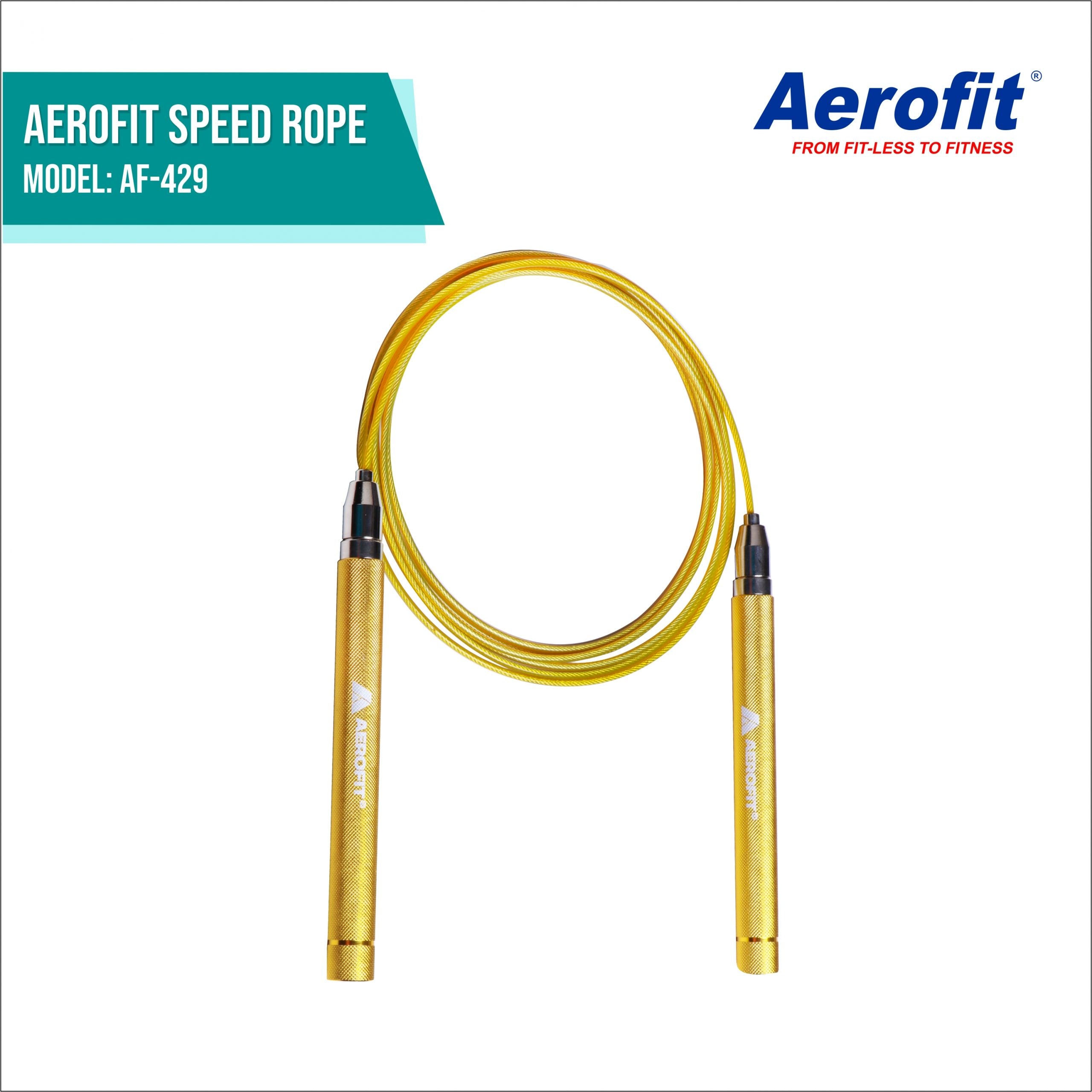 AF-429SJR Speed Jumping Rope – Yellow