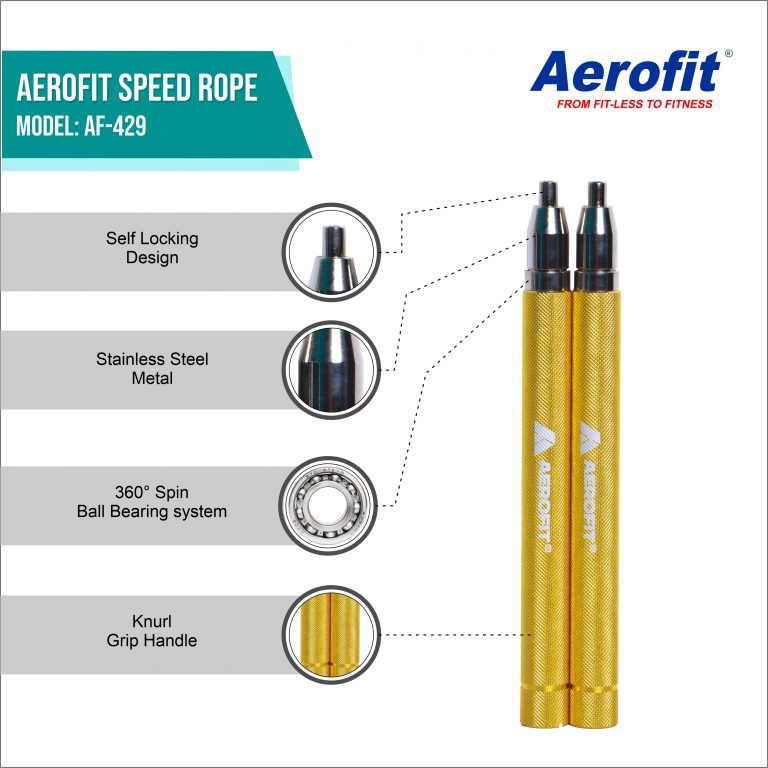 AF-429SJR Speed Jumping Rope – Yellow