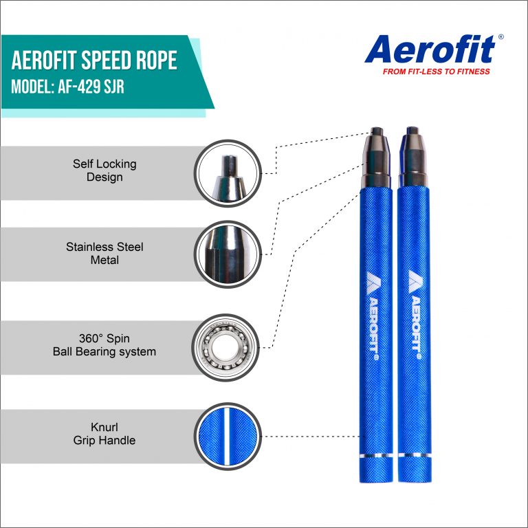 AF-429SJR Speed Jumping Rope – Blue