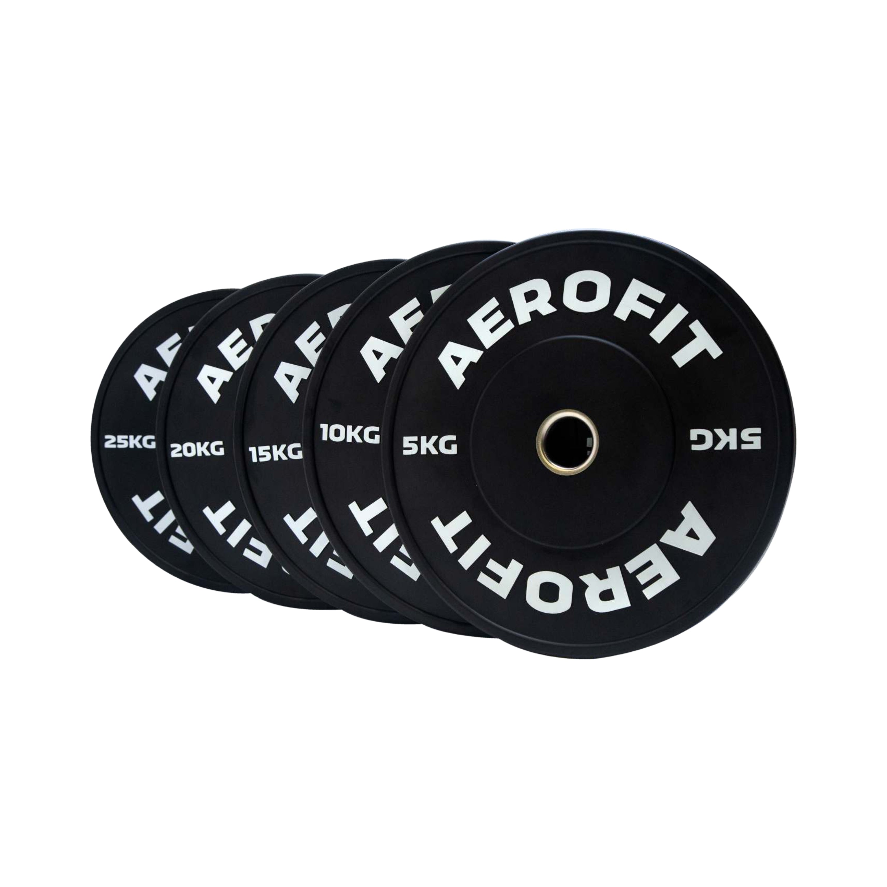 Aerofit Rubber Bumper Plates – Black