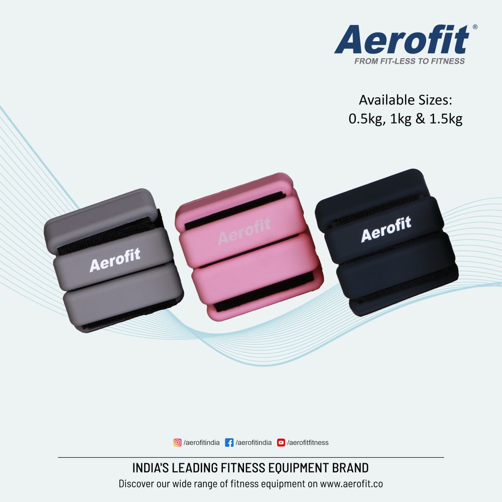 Aerofit Silicone Adjustable Ankle Weights (Pair)