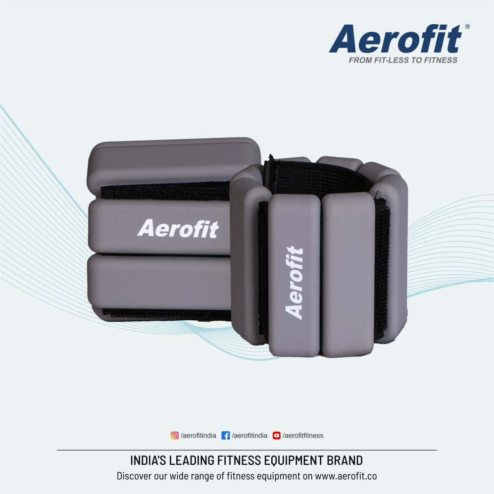 Aerofit Silicone Adjustable Ankle Weights (Pair)