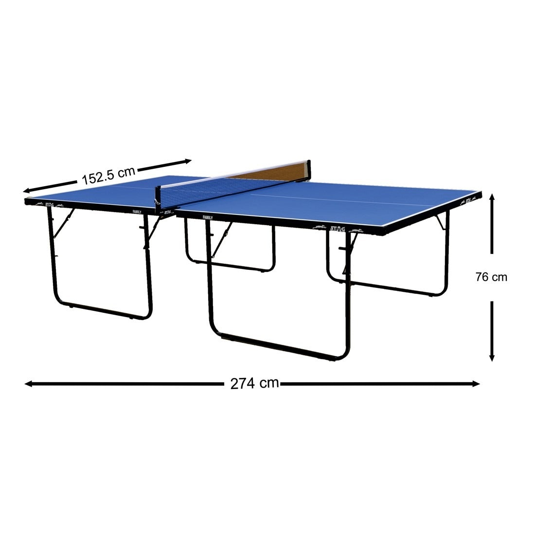 Stag Table Tennis Table  Family Model ,16mm thickness, without wheels