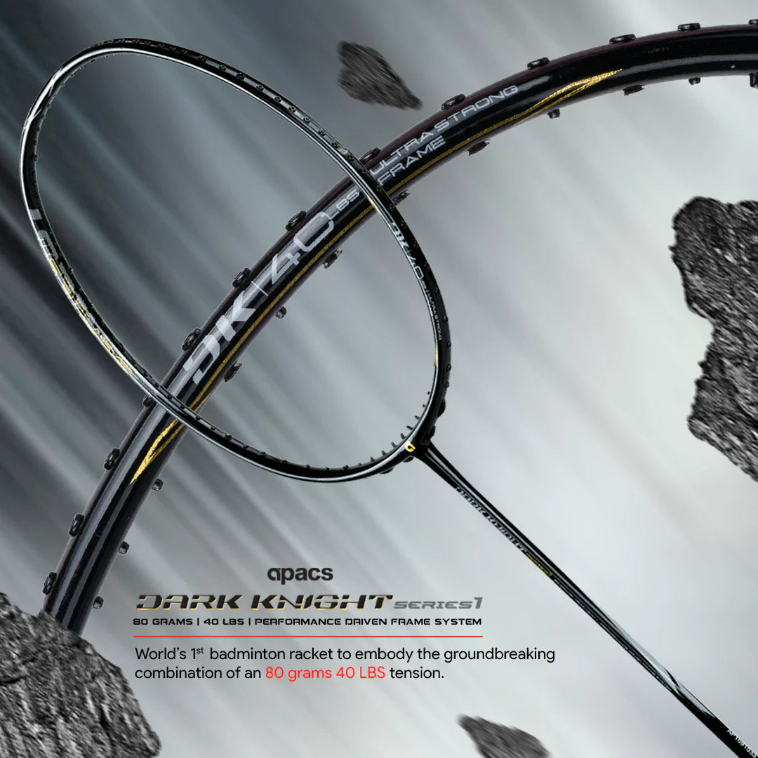 Apacs Dark Knight badminton racket graphite shaft 40 LBS