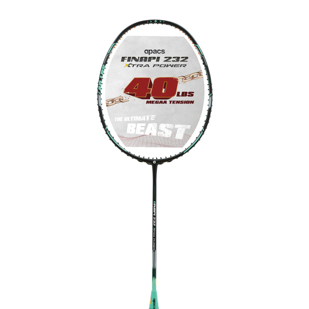 Apacs Finapi232 Xtra Power carbon fiber badminton racket for speed