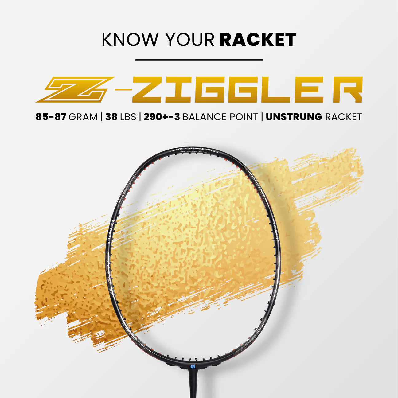 Apacs Z Ziggler badminton racket with 290 balance point and G1 grip