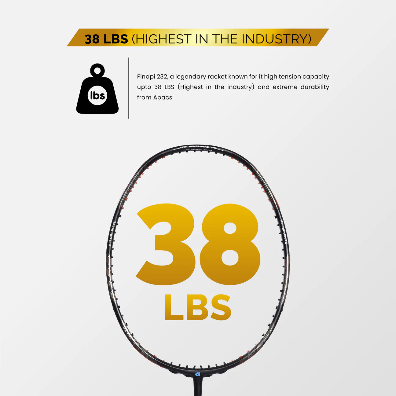 Apacs Z Ziggler badminton racket with 30T Japan High Modulus Graphite