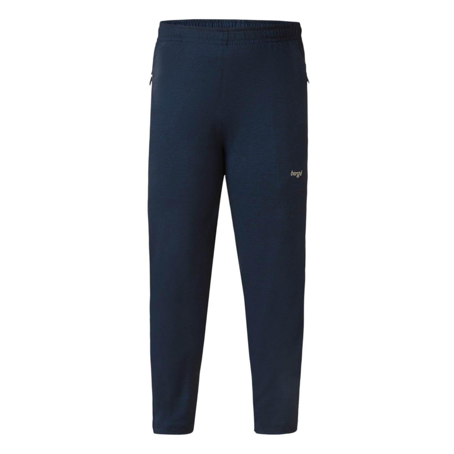 Front view of Berge Boys Navy blue Track Pants 9114 with a comfortable fit for active boys
