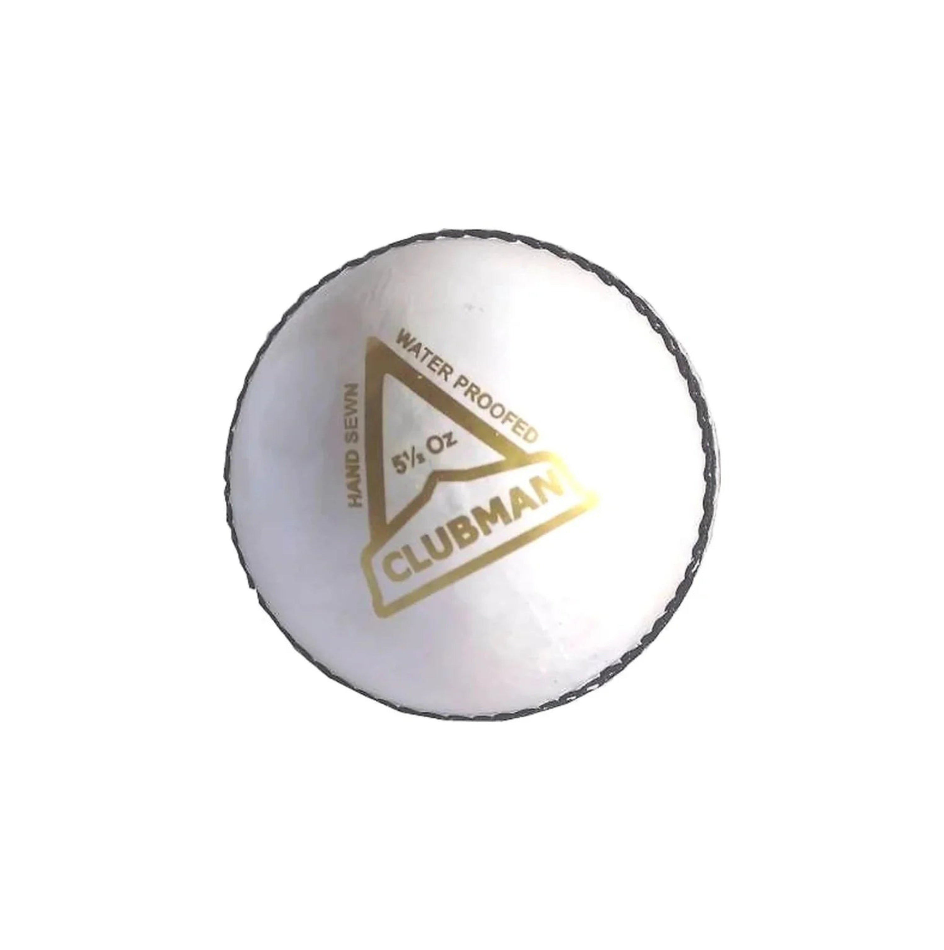 Grasshopper Club Man white cricket ball in full view, made for club matches