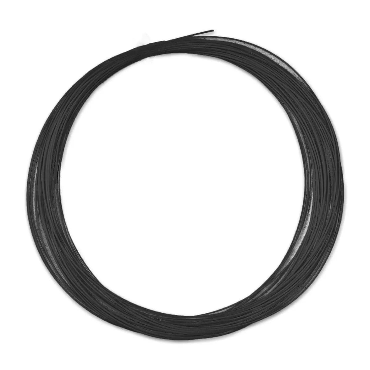 Coiled black wire Li-Ning No.7 Boost badminton strings with stable tension and durable coating