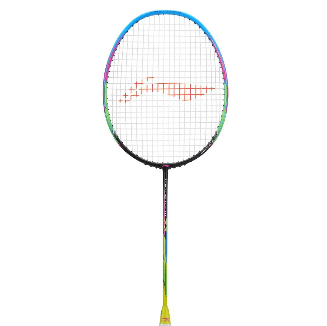 Li-Ning Windstorm 72S badminton racket blue pink with head-light balance