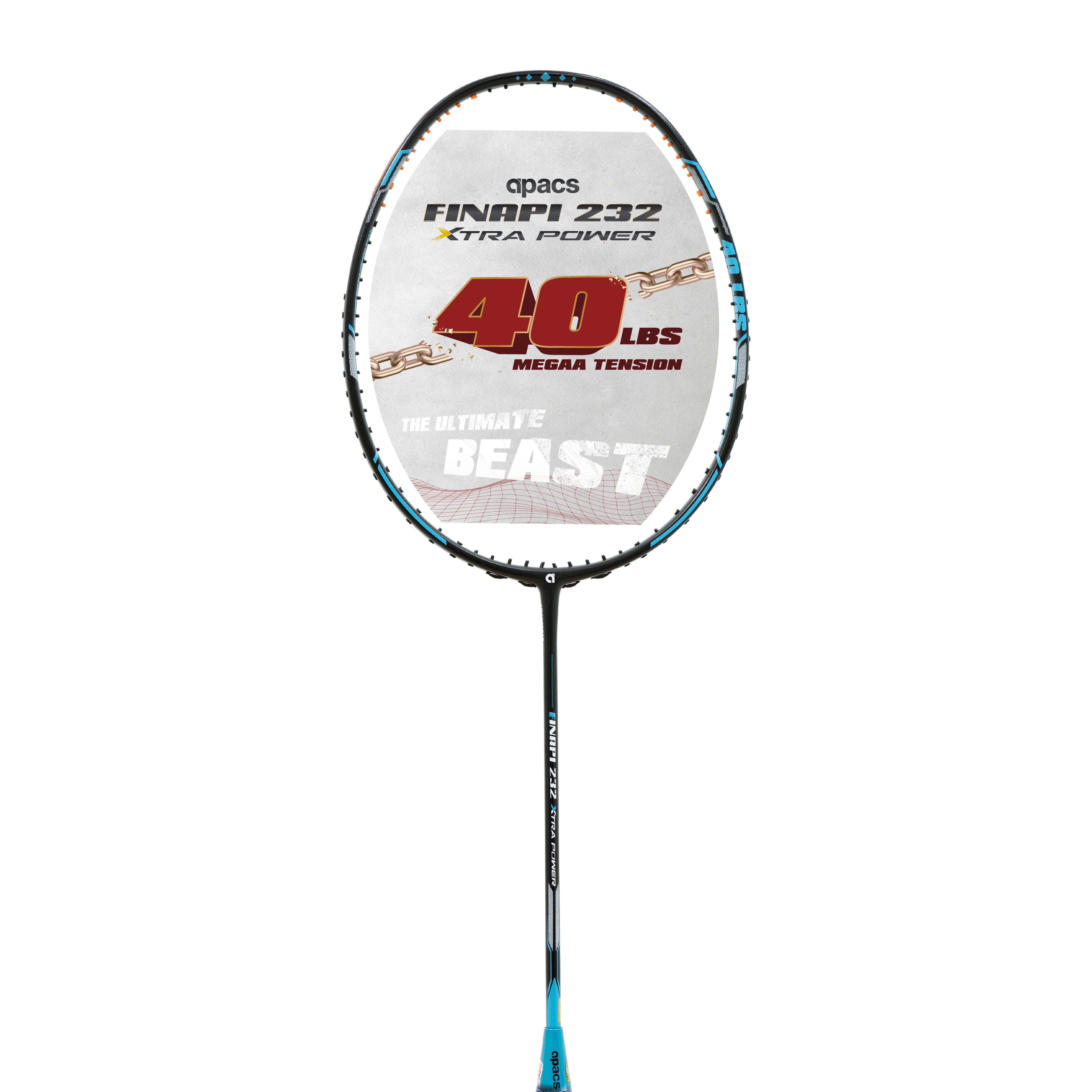 Lightweight Apacs Finapi232 Xtra Power badminton racket for precision