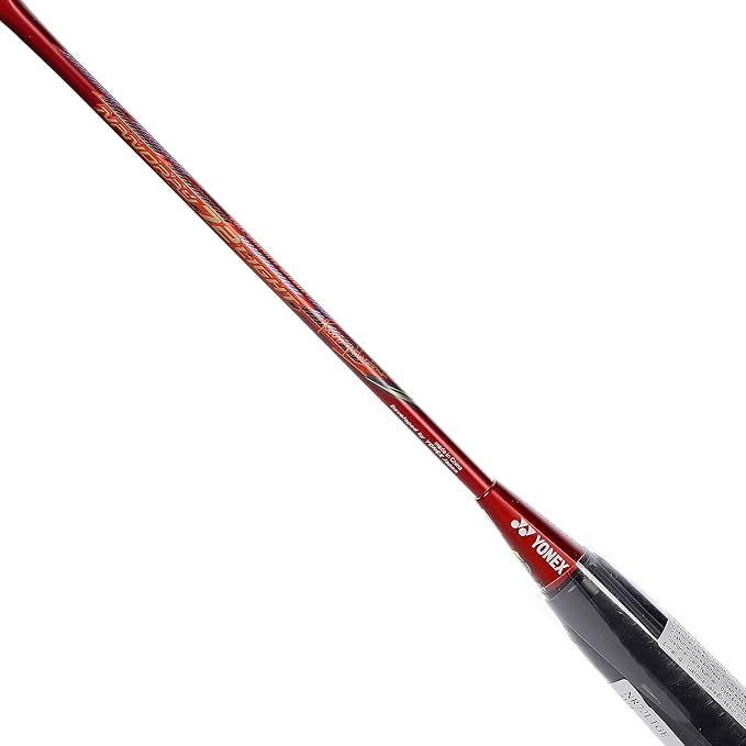 Red and black golf club shaft Nanoray 72 LT badminton racket with head-light balance and quick response