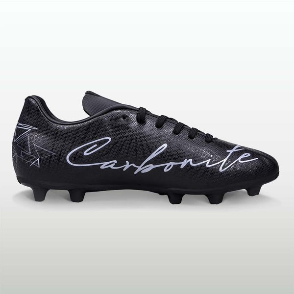 Pair of Nivia Carbonite 7.0 football shoes, side view