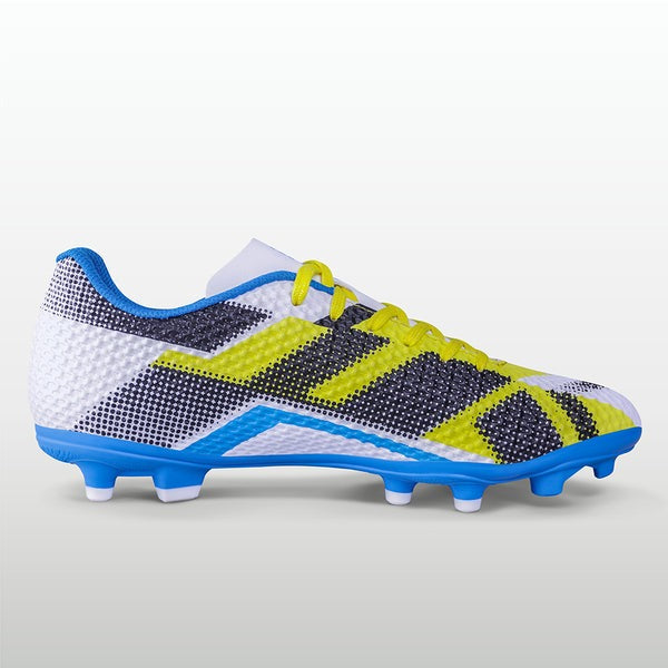 Pair of Nivia Dagger football shoes, side view