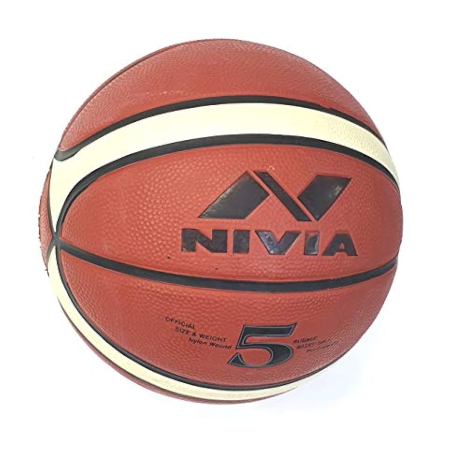 Nivia basketball with size 5 Nivia Engraver size 5 adult basketball weighing 500 grams