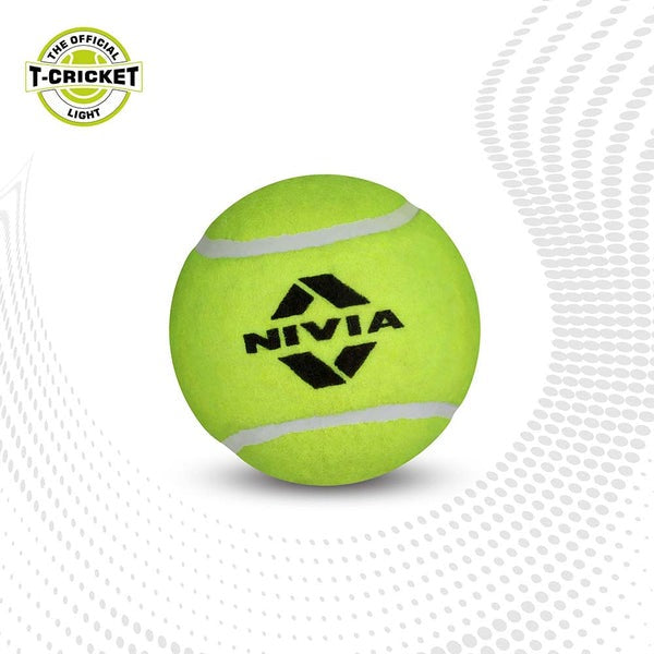 Nivia Lite Red Yellow cricket tennis ball for practice