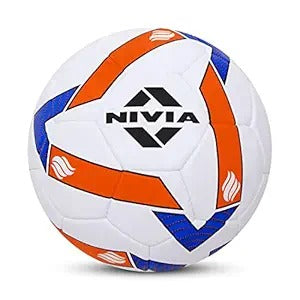 Nivia Super football size 5 durable hand stitched ball front view