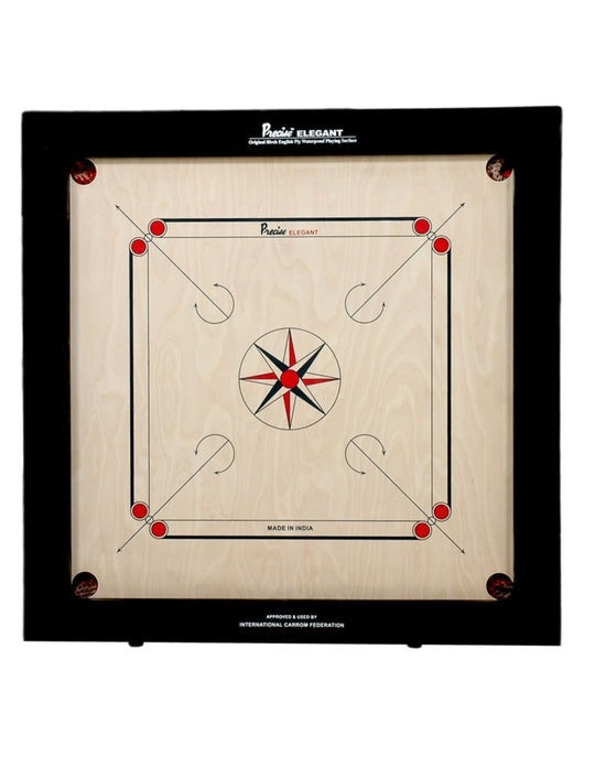 Precise Chroma Amateur 8 MM Carrom Board for Home, School and Club Play