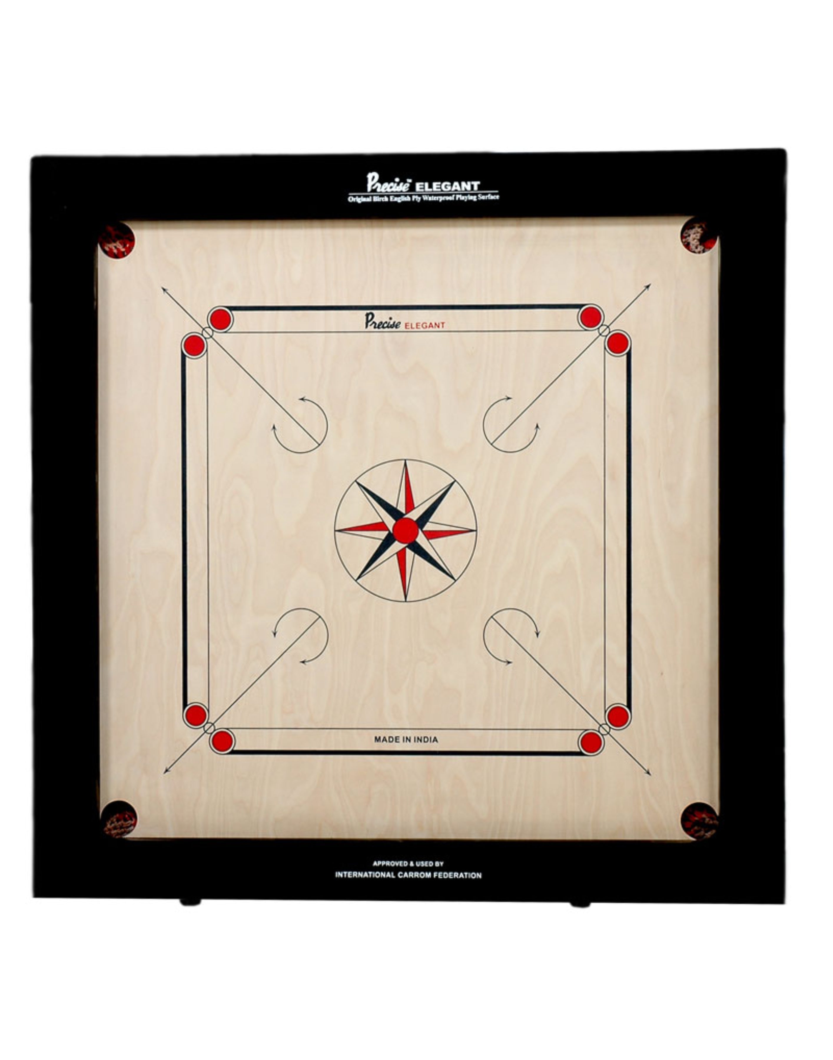 Precise Champion Elegant Carrom Board for Tournament and Professional Play
