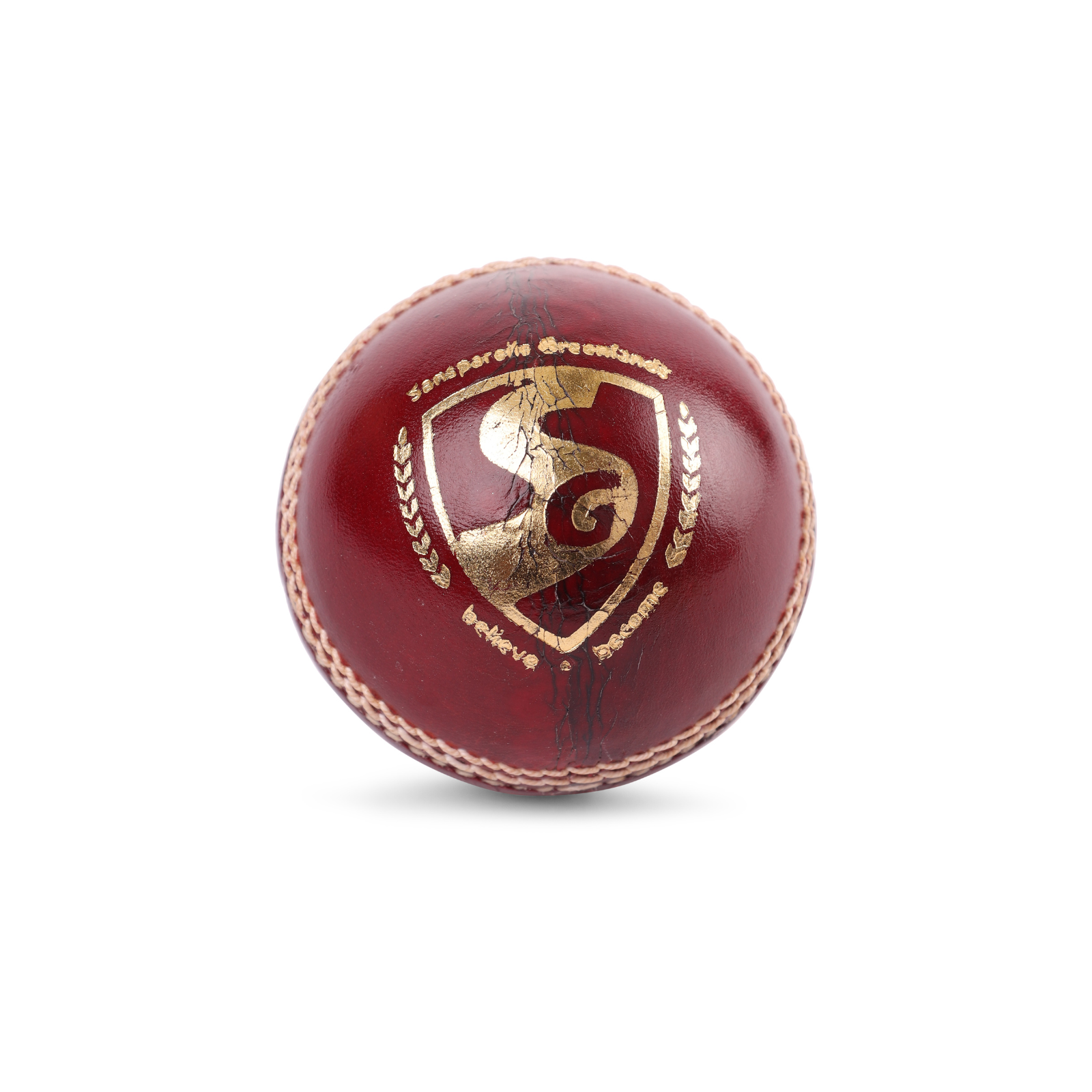 SG Bouncer leather red cricket ball for cricket practice and matches