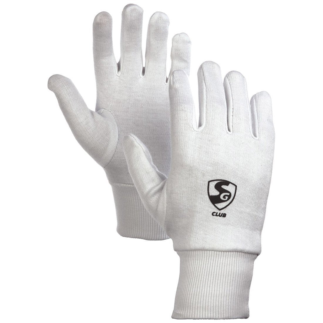 SG Club cricket inner gloves with a lightweight, comfortable fit and moisture-wicking lining