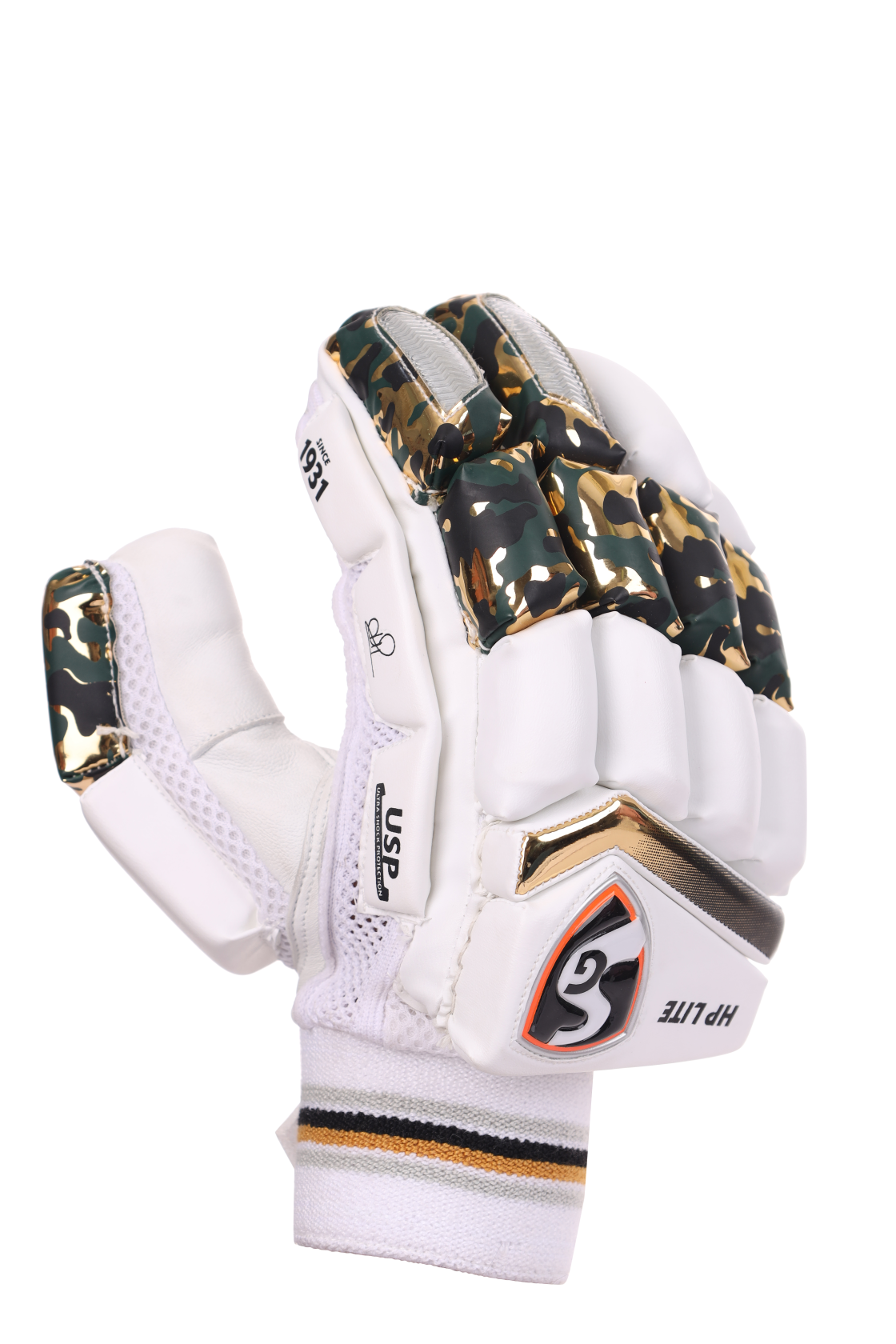 Lightweight back of the hand on the SG HP Lite batting gloves