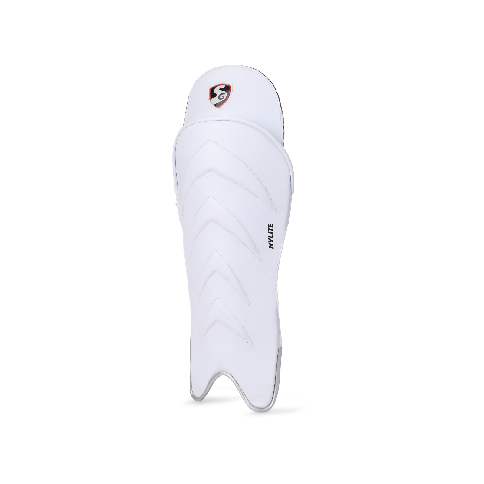 Back view of the SG Nylite keeping pads with straps and fittings