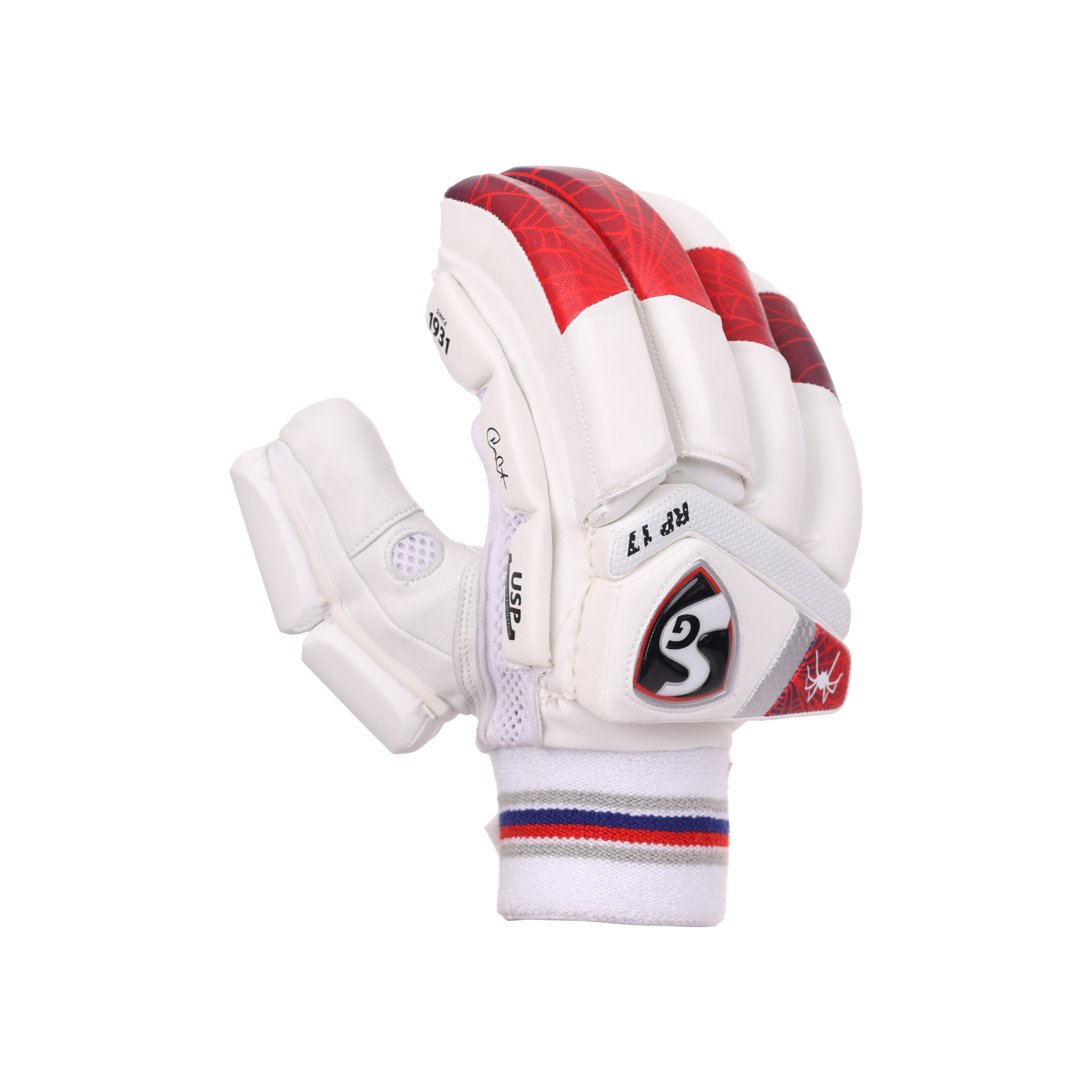 Palm of the SG RP 17 batting gloves built for superior grip
