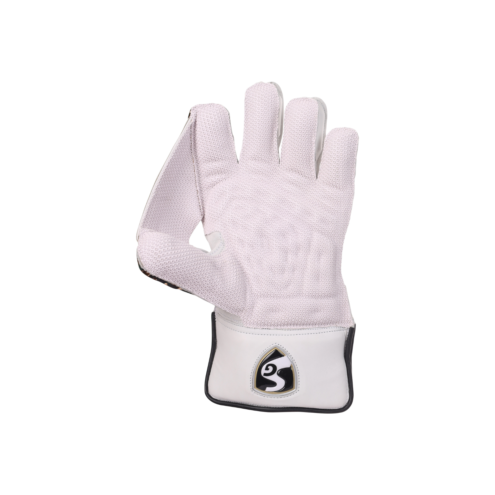 Padded protection on the back of the SG Savage keeping gloves
