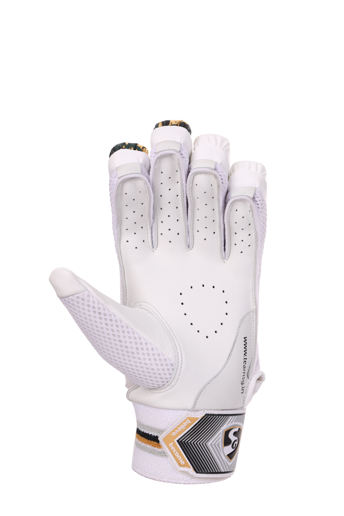 Palm of the SG Savage Lite cricket gloves with a superior grip surface