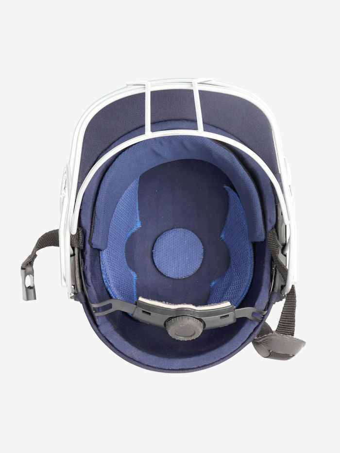 Comfortable inner padding and chin strap of the Shrey Classic cricket helmet