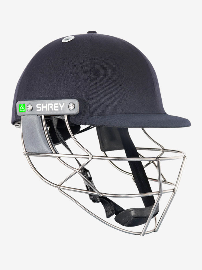 Shrey Koroyd SS cricket helmet with steel grille, front view