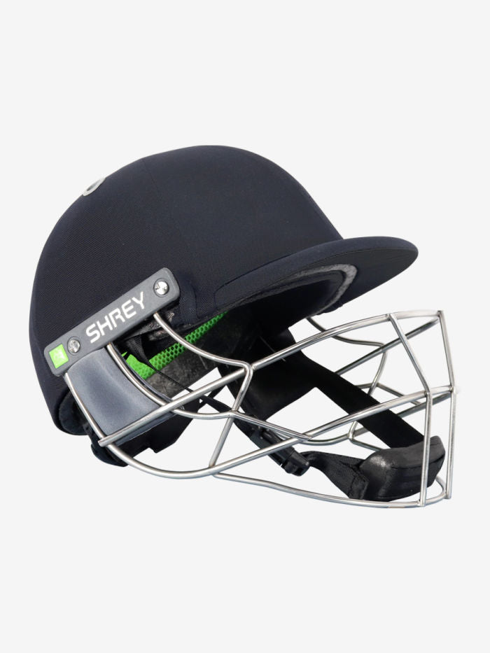 Side profile of the lightweight Koroyd shell on the Shrey Koroyd SS helmet