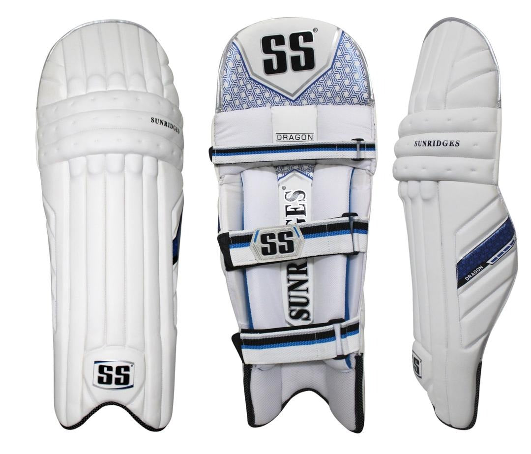 White cricket pads SS Dragon men's wicket keeping pads, a strong, comfortable pair of leg guards