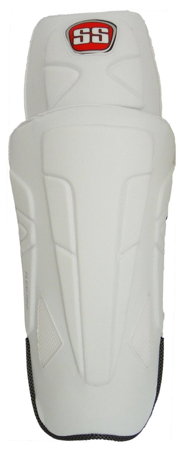 SS Flexi Pro men's wicket keeping pads, front view of the leg guards