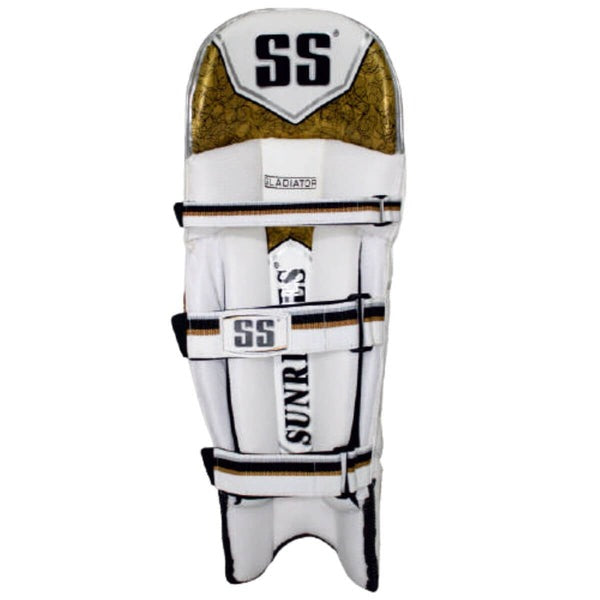 Inner side of the SS Gladiator batting leg guards showing premium foam padding