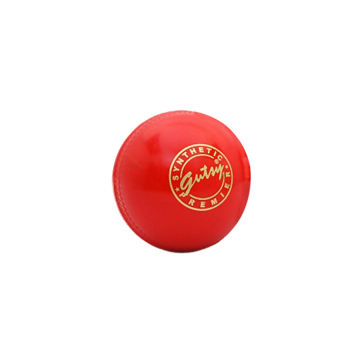 A red synthetic cricket ball SS Gutsy Synthetic Cricket Ball for cricket practice and matches