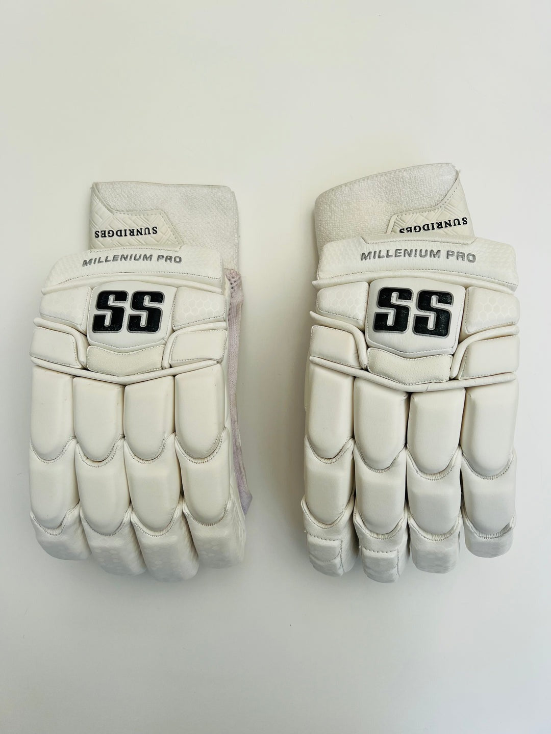 Wrist strap and comfortable fit of the SS Millennium Pro batting gloves