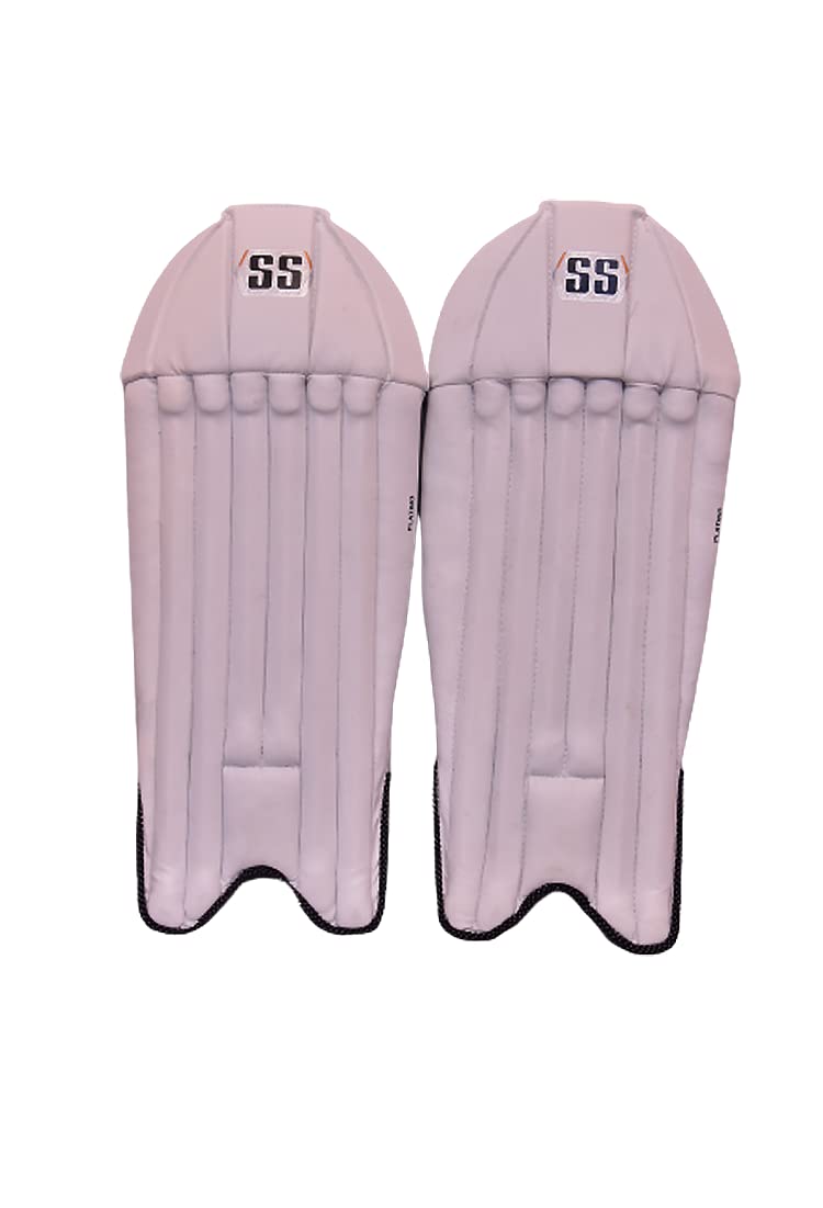 Lightweight, flexible build of the SS Platino wicket keeping leg guards