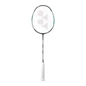 A Yonex Astrox 88 Play badminton racket with white grip and strings graphite frame and isometric head